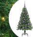 vidaXL Kunstkerstboom Groen 120 cm PVC en Staal en Kunststof