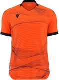 Macron Wyvern Eco Shirt Korte Mouw Heren - Oranje / Zwart | Maat: XL