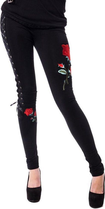 Vixxsin Rose Corset Legging Dames - Zwart - XL