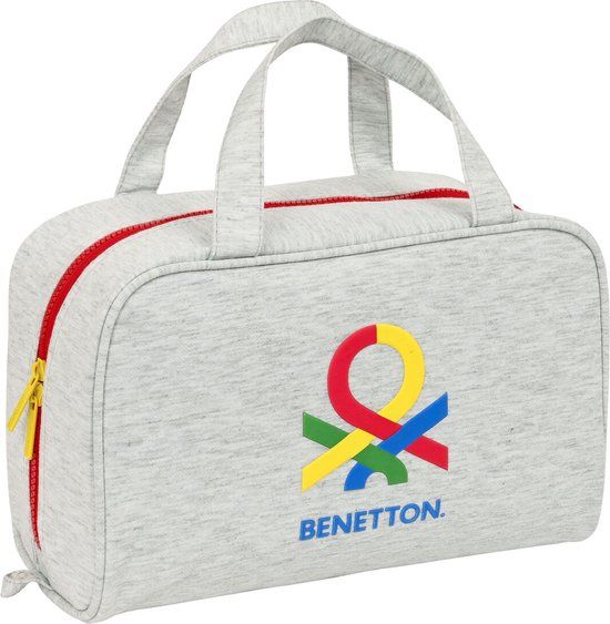 Benetton Pop Toilettas - Grijs - 31 x 14 x 19 cm - Unisex