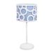 PRENDELUZ Tafellamp, 1 x E14, blauw/wit, afmetingen 42 x 18 x 18 cm, ideaal voor decoratieve verlichting in huizen en kantoren.