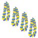 Merkloos 24x Blauw/gele hawaii slingers