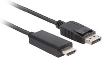 Lanberg DisplayPort to HDMI Kabel CA-DPHD-11CC-0050-BK 5 m Zwart
