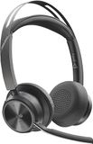 Poly Voyager Focus 2-M USB-C-C Headset USB-C/A Adapter Customer Special 1- Connection via Bluetooth - Noise Cancellation; Smart Sensor; Dynamic Mute alert - Black