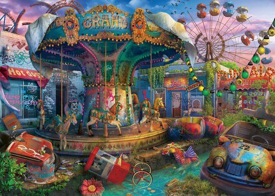 Ravensburger Gloomy Carnival - Abandoned Place - 1000 stukjes Puzzel