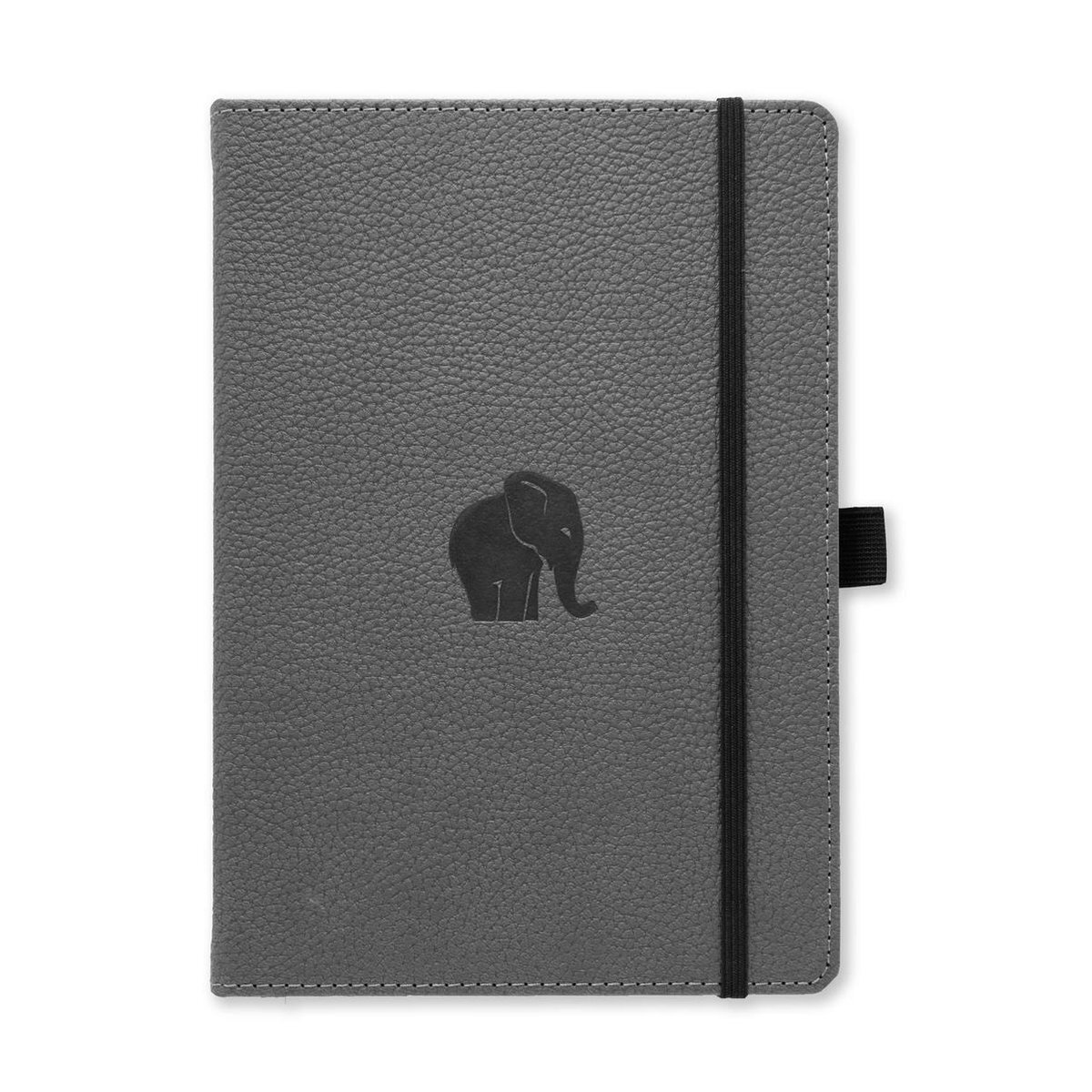 Dingbats Notebooks Dingbats A5+ Wildlife Grey Elephant Notebook - Dotted