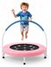 StarTech Mini-trampoline Roze - Diameter 92 cm - Veiligheidsnet - 3-6 jaar