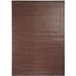 Thedecofactory - Skin - Tapis Salon Tissé Plat En Cuir Chocolat 120x170