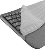 kwmobile Keyboard Cover Compatible with Logitech Wave Keys - Keyboard Cover US English QWERTY - Transparent