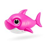 ZURU ROBO ALIVE junior baby haai op batterijen, zingen en zwemmen, badspeelgoed (Pink Mommy Shark)