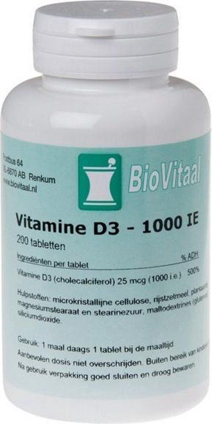 BIOVITAAL VIT D3 15MCG