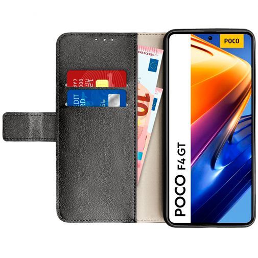 Just in Case PU-leer Book Case Zwart Poco F4 GT