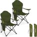 TRVLMORE Campingstoelen XXL - Opvouwbaar - 2-Pack - 160KG Draagvermogen - Groen
