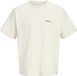 JACK&JONES JORFREDERIKSBERG BACK TEE SS CN Heren T-shirt - L - Katoen - Ronde hals - Korte mouw - Logo - Antique White