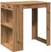 vidaXL Bartafel 102x70x103,5 cm Bewerkt Hout Artisanaal Eikenkleurig