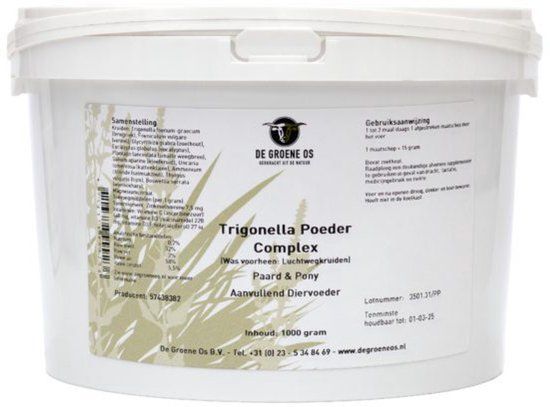 Groene Os Trigonella Poeder Complex - Paard/Pony - 1 kg