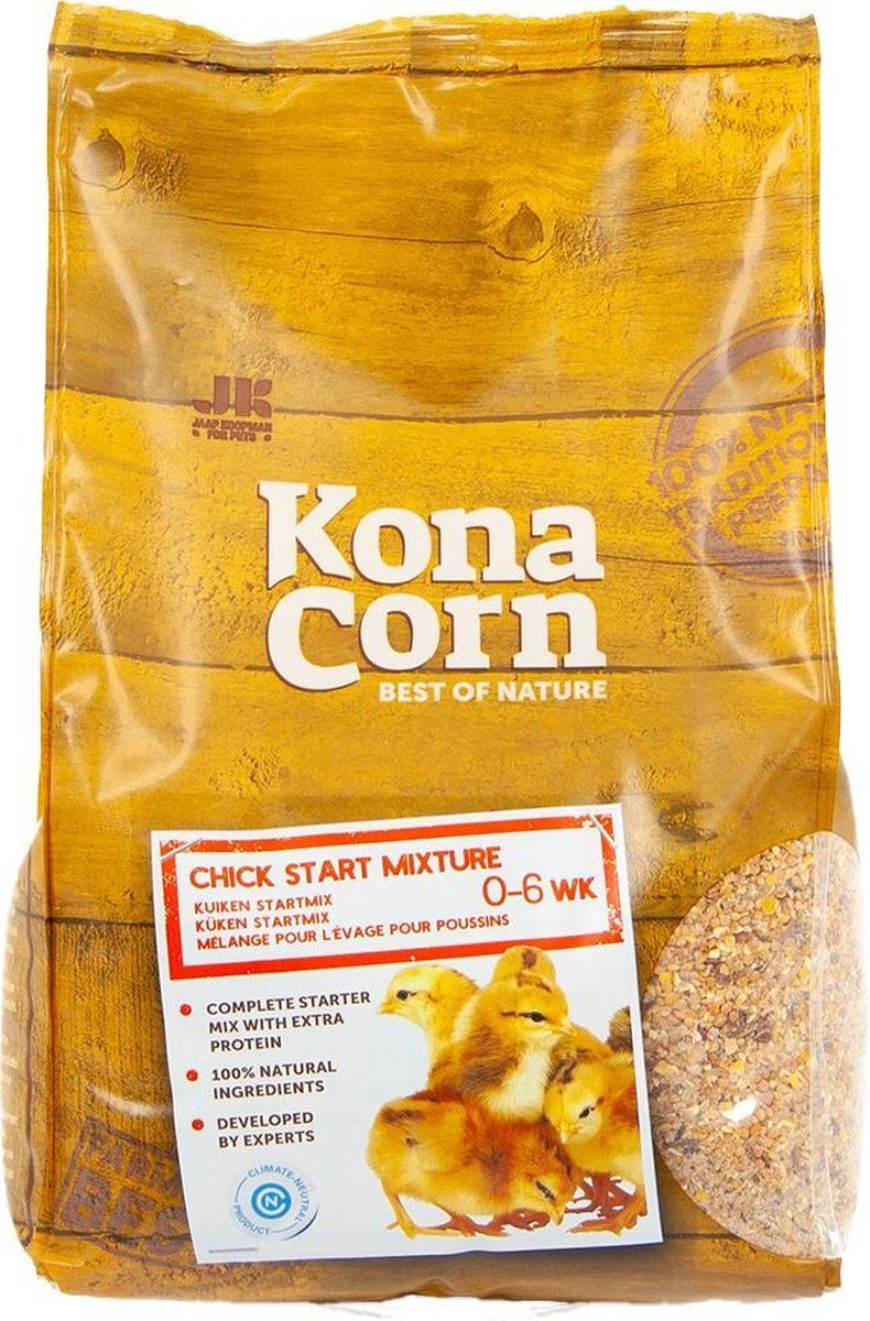 KONACORN Pluimveevoer 1,8 kg | Kuiken Start Mix (0-6 Weken)