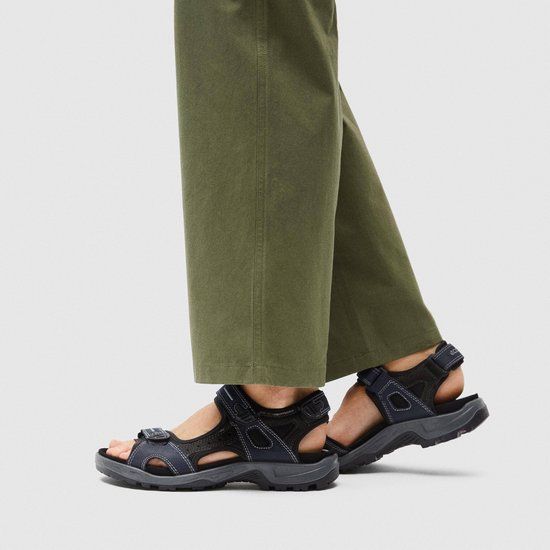 Ecco Receptor Heren Sandalen - Zwart - Leer