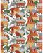Arvidssons Textil Lyckeby blommar Rouge-orange Tissu
