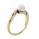 Orphelia ZR-7507/G/60 - Ring - Zilver 925 - Parel - Goudkleurig - Maat 60