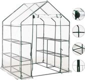 vidaXL Tuinkas met 8 schappen 143x143x195 cm