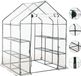 vidaXL Tuinkas met 8 schappen 143x143x195 cm