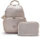 Kipling Rugzak Luiertas Basic Plus Maisie Baby Backpack Tiny Metal Glow Taupe
