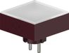 Avolt Lamp 1 - Lampe à prise LED - Dimmable - Blanc chaud 2200-3000K - Rouge mûre