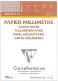 Clairefontaine Velijn Ruitjespapier A3 90g Wit (50 vel)