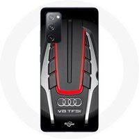 Audi Etui voor Samsung Galaxy S20 FE Rood Logo Maniacase