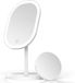 BeltAvenue Holding B.V. Miroir de maquillage LED, blanc, forme d'œuf, grossissement 10x, rechargeable par USB