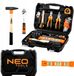 Neo tools Jeu d'outils 60 pièces : clés, embouts et marteau en mallette