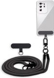 Cadorabo mobiele telefoonketting geschikt voor Samsung Galaxy NOTE 20 PLUS in ZWART met verstelbaar riemkoord om om je nek te hangen