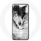 Maniacase Hoesje voor Samsung Galaxy A42 5G Wolf Duo dieren