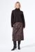 Garcia Rok Dames A-lijn Bruin Dierenprint Kniehoogte Regular Waist Viscose