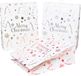 HEKU XL-cadeautasjes 'Merry Christmas' hoogglans-look, set van 24, in rood, zilver, goud, gerecycled papier, 33 x 26 x 13 cm, met linten en klapkaarten, ideaal voor kerstcadeaus