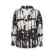 Exxcellent blousetop met print Plus Size - bruin