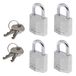 Master Lock 9120EURQNOP Kleine hangsloten met zelfde sleutel (gezinsverpakking van 4)