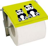 MSV Panda Toiletrolhouder RVS Muurbevestiging Zilver