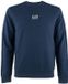 Emporio Armani Pull col rond logo mini bleu 3XL
