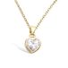 CHIVAL 18K Goud Vergulde Ketting – Love Spark – Hartje - Zirkonia - Valentijn - Hypoallergeen - Moederdag - Dames - Cadeau voor Haar - Liefde - Sieraad - Geschenkverpakking
