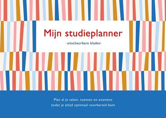 PaperStore Mijn studieplanner - balkjes