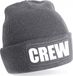 Bellatio Decorations Crew muts/beanie met pompon - onesize - grijs
