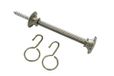 GARDINIA bevestigingshaakjes voor gordijnstoffen, 10 cm, metaal, inox look
