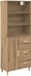 vidaXL Highboard Artisan Eiken Bewerkt Hout 69,5 x 32,5 x 180 cm