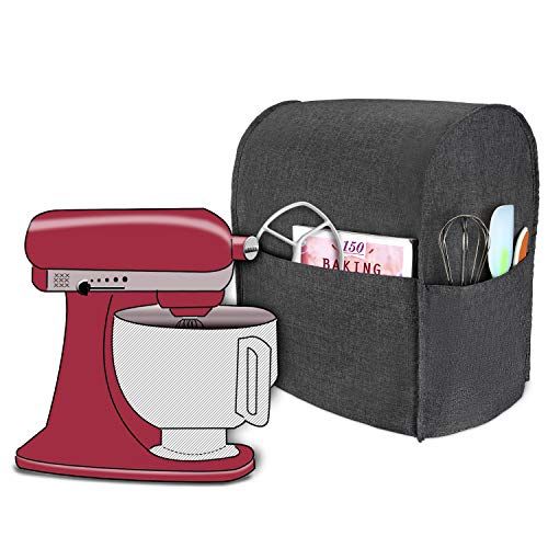 Luxja Afdekhoes voor KitchenAid keukenmachine, zwart