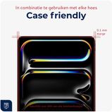 Rosso 2-Pack Screenprotector Geschikt voor Apple iPad Pro 13 (2024) | 9H Tempered Glass | Beschermglas | Glasplaatje | Case Friendly | Met Installatietray | Eenvoudige montage