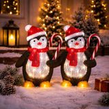 Luca Lighting Kerstverlichting figuur - Pinguin - 40 cm - LED - Buiten - Multicolour
