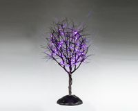 Spooky Town Arbre sec Lumières violettes