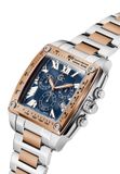 Gc Gc Retrofit Chrono Metal Quartz Chronograafhorloge Zilverkleur En Roségoudkleur Kast Gemaakt Van 100% Roestvrij Staal En Een Armband Van 100% Roestvrij Staal 45 Z56004G7, Z56006G9